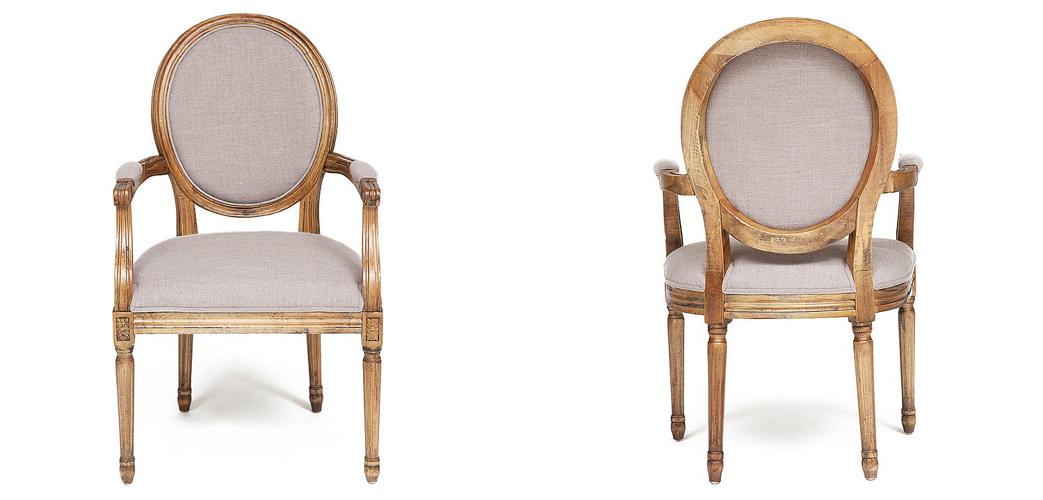 Стул French armchair Provence gray Стул French armchair Provence gray - Loft-Concept в Перми