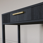 Элегантная Консоль Primo с выдвижным ящиком Черный дуб варинант исполнения - 4 | Loft Concept в Перми