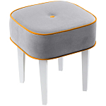 Квадратный мягкий пуф на белых ножках Winton Pouf Square варинант исполнения - 11 | Loft Concept в Перми