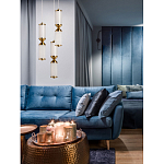 Подвесной светильник с двумя белыми рифлеными цилиндрическими плафонами Golden Swirl варинант исполнения - 8 | Loft Concept в Перми