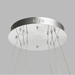 Люстра с тремя кольцами цвета хром и прозрачными хрустальными шарами по периметру Sacramento Transparent Balls Chandelier варинант исполнения - 11 | Loft Concept в Перми