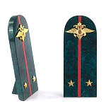 Сувенир Погон МВД из натурального камня змеевик Souvenir Epaulets варинант исполнения - 2 | Loft Concept в Перми