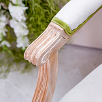 Стул с подлокотниками золотистый из бука с изображением птиц и цветов Blooming Birds 2 варинант исполнения - 2 | Loft Concept в Перми