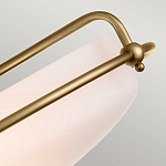 Потолочный светильник со стеклянным плафоном на изогнутых кронштейнах Quoizel  варинант исполнения - 14 | Loft Concept в Перми