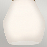 Подвесной светильник каплевидной формы с комбинированным плафоном из стали и белого матового стекла Kichler варинант исполнения - 13 | Loft Concept в Перми