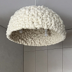 Вязаный подвесной светильник из шерсти Dome Wool Lamp  варинант исполнения - 3 | Loft Concept в Перми