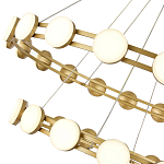 Люстра двухъярусная с круглыми светодиодными источниками света Maxine Light варинант исполнения - 8 | Loft Concept в Перми