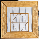 Зеркало квадратное в фактурной раме Pattern варинант исполнения - 1 | Loft Concept в Перми