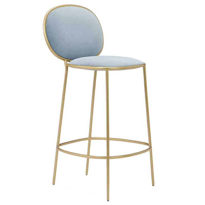 Барный стул Stay Bar Stool Золотой Серый в Перми | Loft Concept 