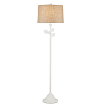 Торшер с белым каркасом и тканевыми абажуром Natural Stems варинант исполнения - 2 | Loft Concept в Перми