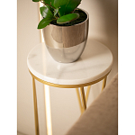 Столик дизайнерский Beige marble варинант исполнения - 5 | Loft Concept в Перми