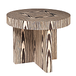 Столик журнальный круглый с полосатым узором Zebroids варинант исполнения - 1 | Loft Concept в Перми