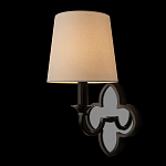 Бра с белым текстильным абажуром и фигурным основанием с зеркальной вставкой Vitorino варинант исполнения - 9 | Loft Concept в Перми