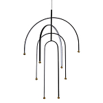 Люстра подвесная с дугообразными изогнутыми элементами Luke Lampco Tracer Lamp варинант исполнения - 1 | Loft Concept в Перми