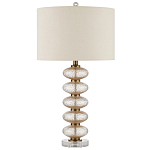 Настольная лампа с фактурным стеклянным корпусом Glamorous Pommel варинант исполнения - 3 | Loft Concept в Перми