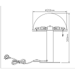 Настольная лампа c абажуром в форме купола из натурального камня  Heavenly Harmony варинант исполнения - 7 | Loft Concept в Перми