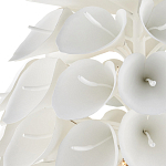 Люстра белая каплевидной формы из цветков лилии White Natural Lines варинант исполнения - 2 | Loft Concept в Перми