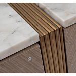 Комод с мраморной столешницей Uniqueness Marble варинант исполнения - 4 | Loft Concept в Перми