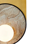 Бра с каменным диском в металлической раме Sandstone Painting варинант исполнения - 3 | Loft Concept в Перми
