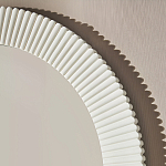 Зеркало в круглой фактурной раме Mirror Modern Texture белое варинант исполнения - 4 | Loft Concept в Перми