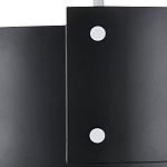 Потолочный светильник круглый светодиодный Semicircular White Panels чёрный варинант исполнения - 1 | Loft Concept в Перми