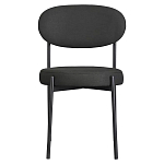 Стул мягкий Alfie Chair черный варинант исполнения - 1 | Loft Concept в Перми