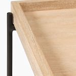 Консоль деревянной столешницей и полкой Wooden Table Top and Shelf варинант исполнения - 2 | Loft Concept в Перми