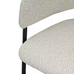 Стул мягкий с подлокотниками Chair Gray Upholstery Boucle варинант исполнения - 6 | Loft Concept в Перми