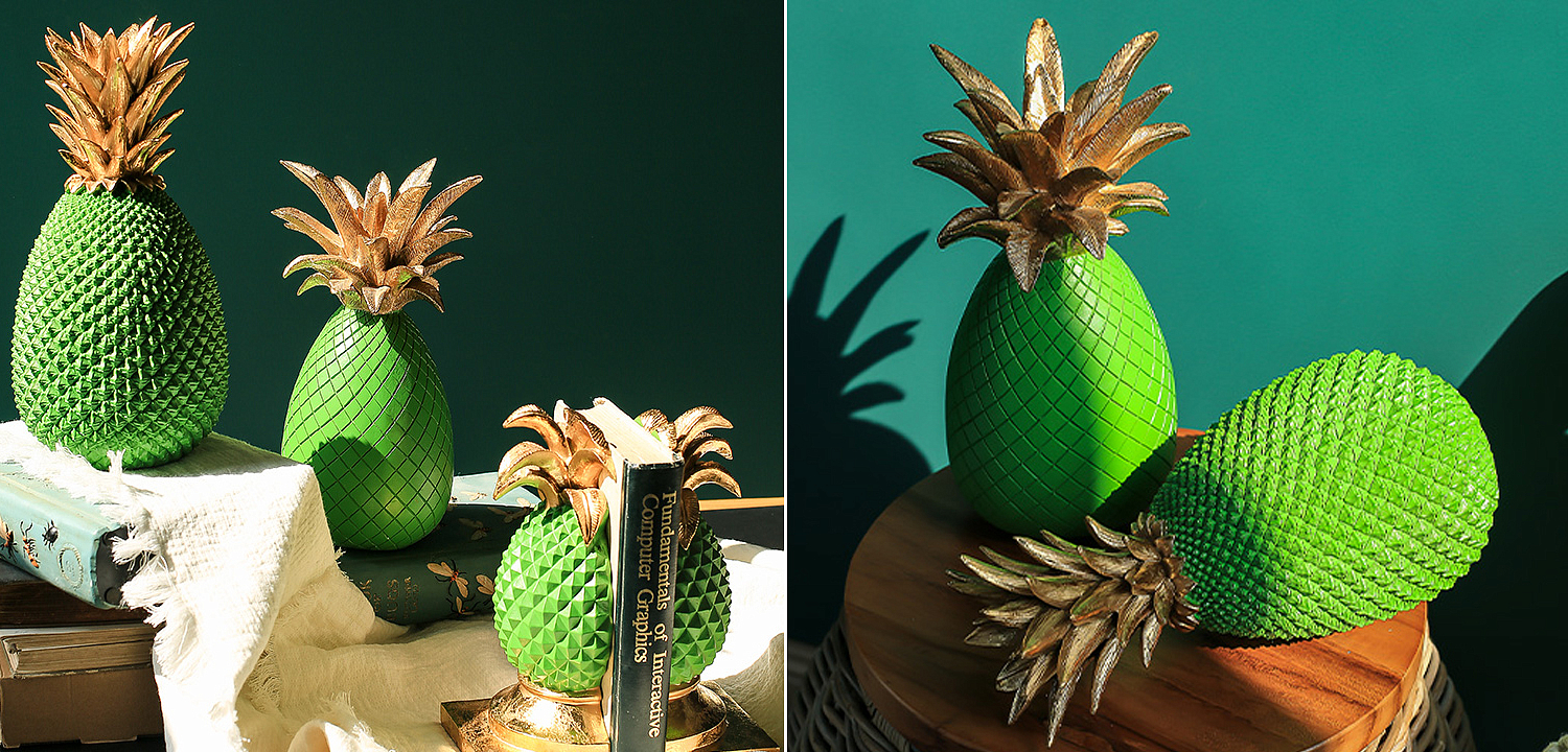 Статуэтка Gold and Green Pineapple II Статуэтка Gold and Green Pineapple II - Loft-Concept в Перми