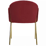 Стул бордовый на золотистых ножках Burgundy Chair варинант исполнения - 4 | Loft Concept в Перми
