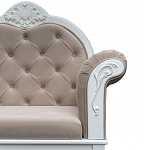 Рекомье со спинкой в стиле прованс Montmartre Provence Ottoman варинант исполнения - 6 | Loft Concept в Перми