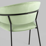 Стул в велюре фисташкового цвета Horizon варинант исполнения - 7 | Loft Concept в Перми