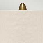 Настольная лампа с рифленым керамическим основанием в бронзовом цвете и жемчужным шёлковым абажуром Elstead Lighting варинант исполнения - 4 | Loft Concept в Перми