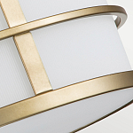 Потолочный светильник с белым матовым абажуром в металлическом каркасе Feiss варинант исполнения - 5 | Loft Concept в Перми