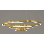 Люстра подвесная с 3-мя ассиметричными светодиодными лампами Golden Current варинант исполнения - 1 | Loft Concept в Перми