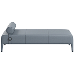 Кушетка Cuba из натуральной кожи с валиком  варинант исполнения - 4 | Loft Concept в Перми