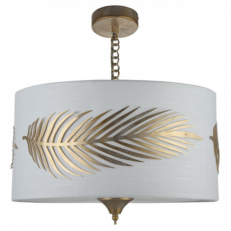 Потолочный светильник Golden Feather Ceiling Белый Золотой Потолочный светильник Golden Feather Ceiling Белый Золотой в Перми | Loft Concept
