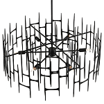 Люстра черная остроконечной формы Black Satin варинант исполнения - 3 | Loft Concept в Перми