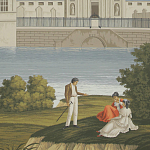 Обои ручная роспись Monuments of Paris Roberts on scenic paper варинант исполнения - 2 | Loft Concept в Перми