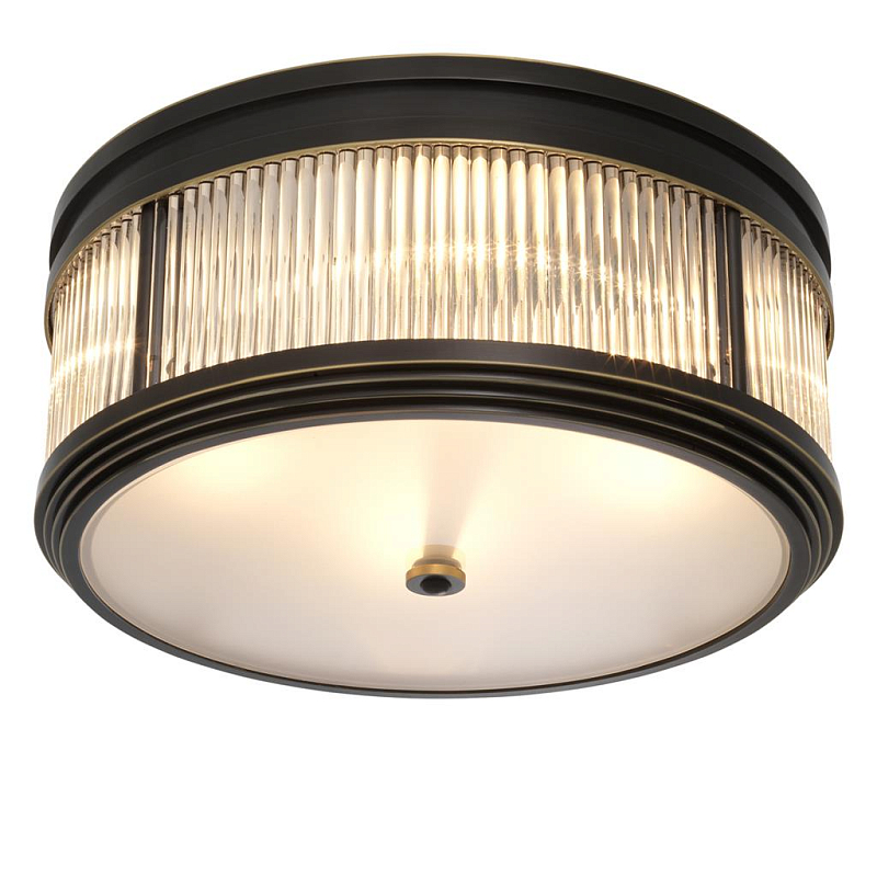Потолочный светильник Ceiling Lamp Rousseau Bronze Темная бронза Прозрачное Стекло Потолочный светильник Ceiling Lamp Rousseau Bronze Темная бронза Прозрачное Стекло в Перми | Loft Concept