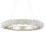 Люстра светодиодная фактурная в форме кольца Amber Crystal варинант исполнения - 3 | Loft Concept в Перми