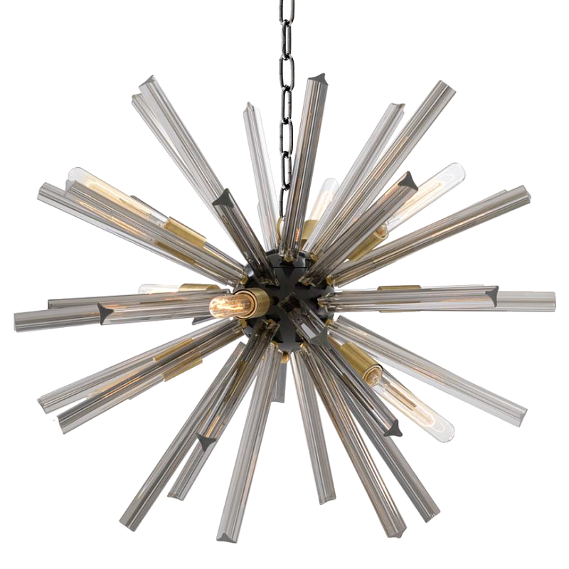 Люстра Chandelier Equalizer S Smoke Дымчатый (Smoke) Латунь Черный Люстра Chandelier Equalizer S Smoke Дымчатый (Smoke) Латунь Черный в Перми | Loft Concept