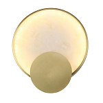 Бра в форме диска из бежевого алебастра Cryptocrystalline Stone варинант исполнения - 1 | Loft Concept в Перми