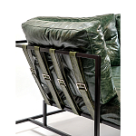 Диван Лофт Натуральная Винтажная кожа Зеленый Two Seat Encounter Leather Sofa варинант исполнения - 5 | Loft Concept в Перми