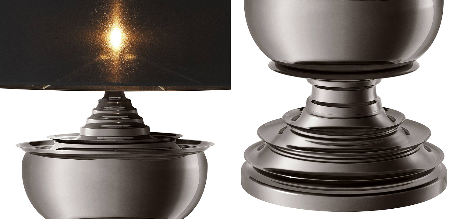 Настольная лампа Eichholtz Table Lamp Pagoda Black nickel Настольная лампа Eichholtz Table Lamp Pagoda Black nickel - Loft-Concept в Перми