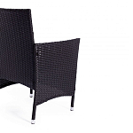 Обеденный комплект из искуственного ротанга Vintara черный варинант исполнения - 2 | Loft Concept в Перми