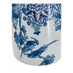 Ваза с мотивами цветущего сада с попугаями Vase Inspired by Nature варинант исполнения - 3 | Loft Concept в Перми