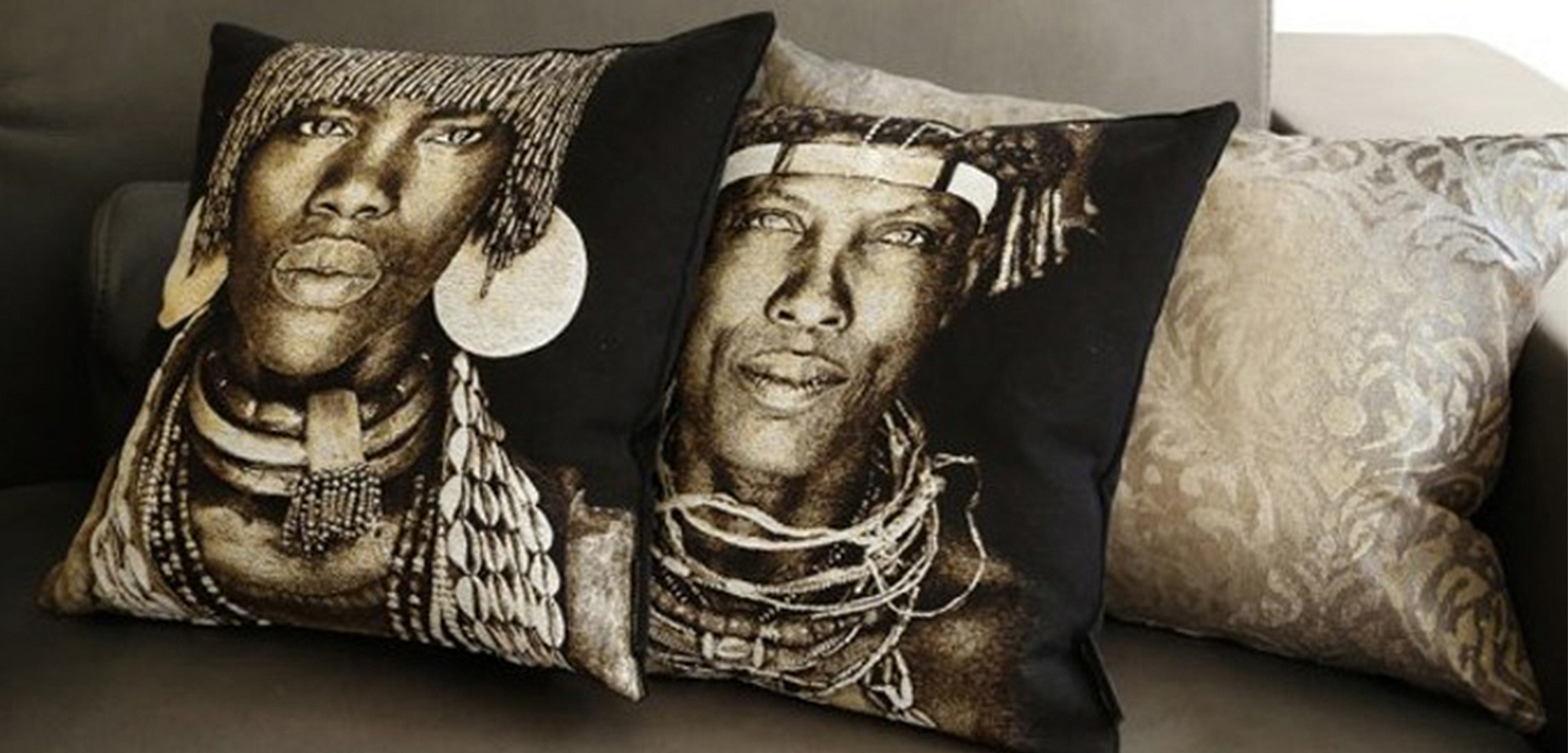 Декоративная Подушка Ovakaona Tribe Angola Декоративная Подушка Ovakaona Tribe Angola - Loft-Concept в Перми