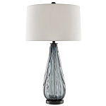 Настольная лампа с фактурным стеклянным основанием Glass Vertical варинант исполнения - 2 | Loft Concept в Перми