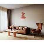 Подвесной вязаный розовый светильник «Моника» варинант исполнения - 3 | Loft Concept в Перми